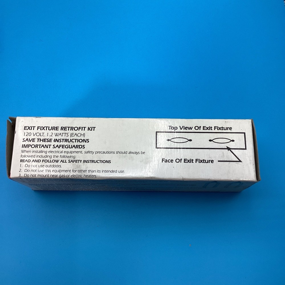 EXIT FIXTURE RETROFIT KIT Elite Part No. REXUO (new Open Box)