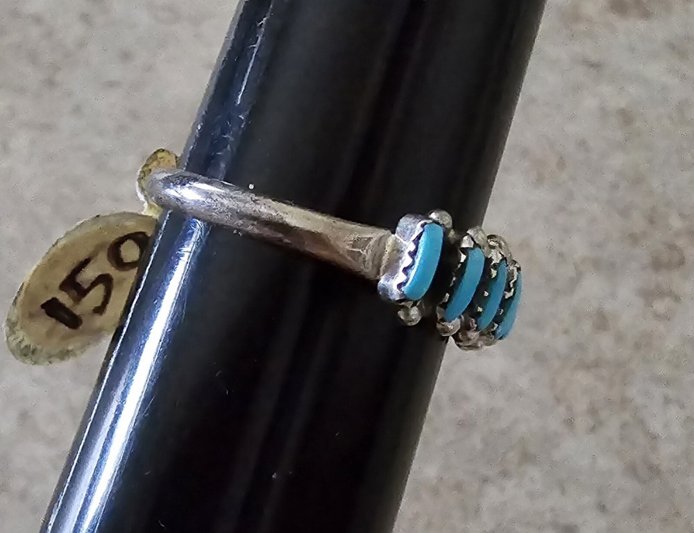 Native American Zuni Turquoise Ring Size 7.25 NWT