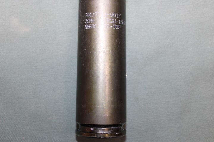 REPLICA PGU-14b A-10 Warthog 30mm PROJECTILE with REPLICA Black penetrator tip