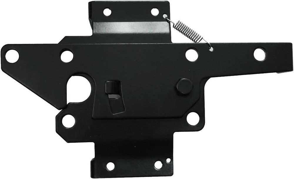 Versatile Black Gate Latch - Automatic Gravity Lock for Backyard & Pool Gates