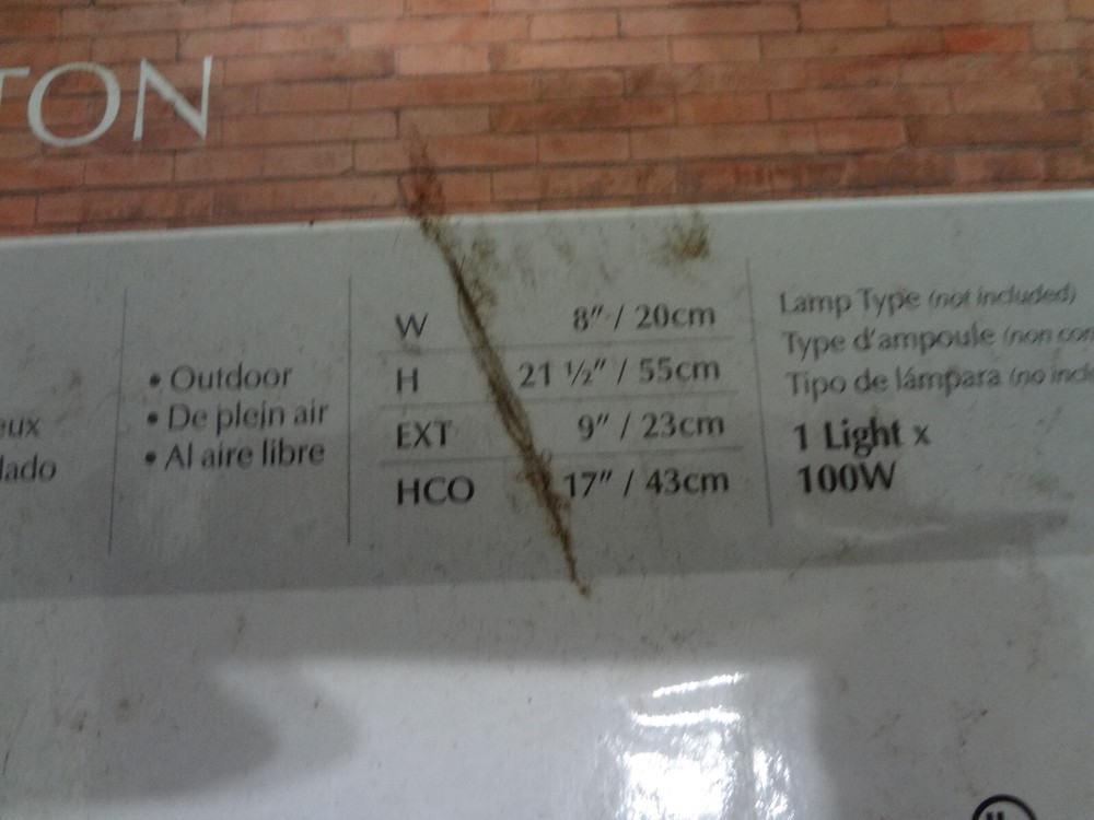 Thomas Lighting SL9225-7 Covington Outdoor Wall Lantern - Black