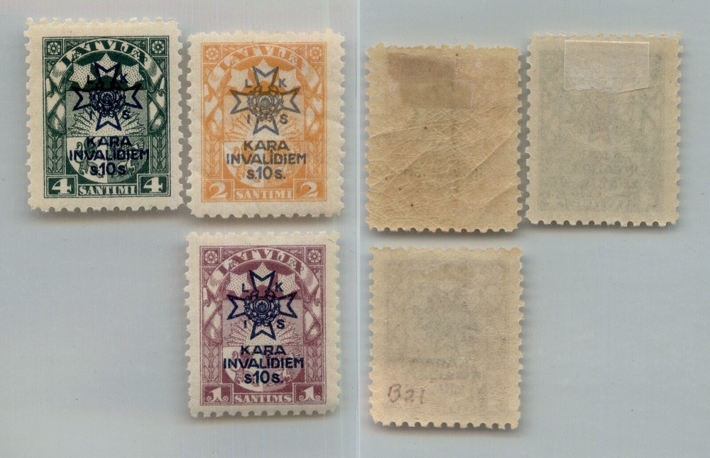 Latvia 1920 SC B21-B23 mint . rtc2433