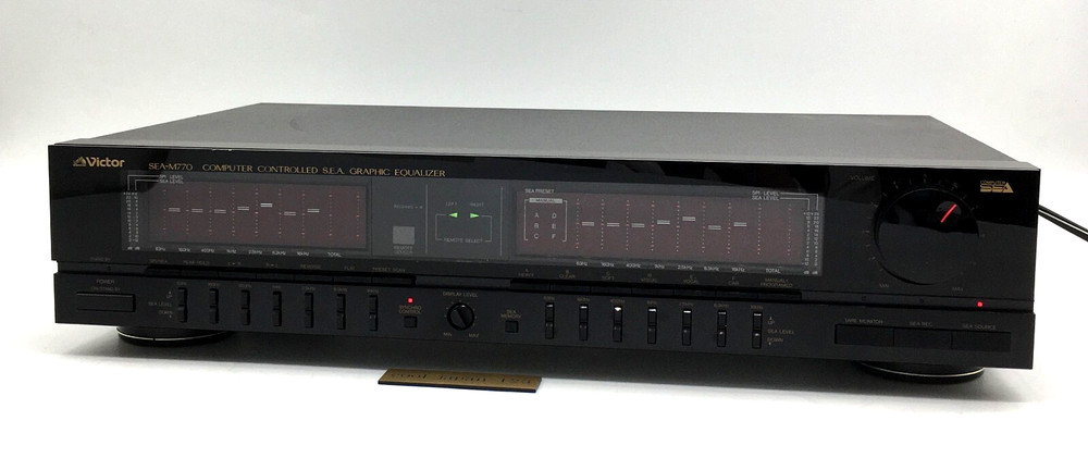 VICTOR SEA-M770 Graphic Equalizer Spectrum Analyzer Black Working Tested