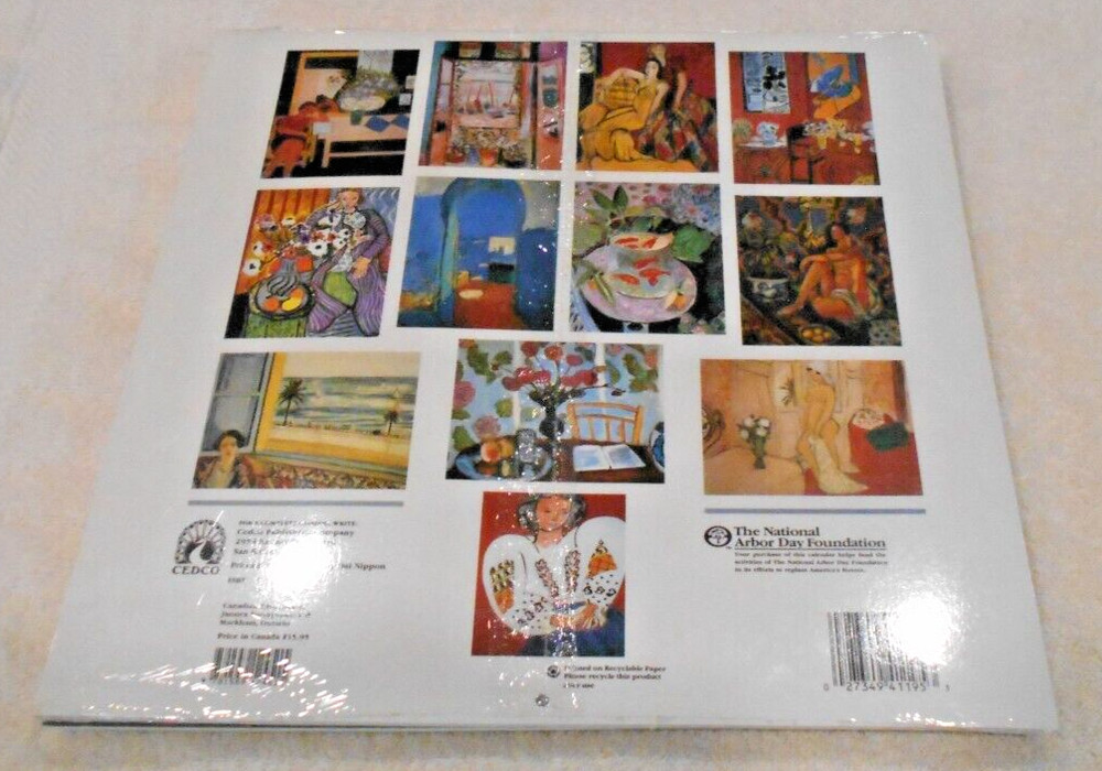 Henri Matisse, 1994 Calendar