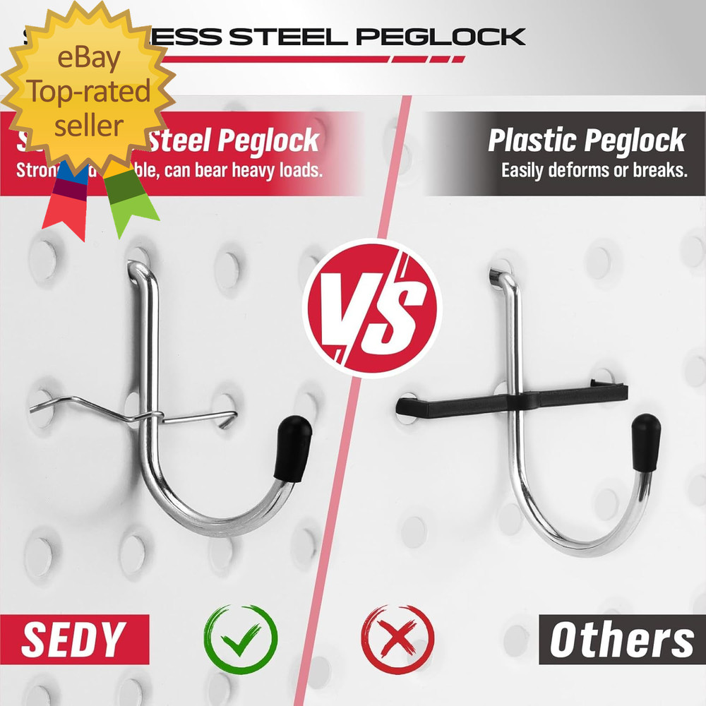 300-Piece Pegboard Hook Set Pegboard Organizer Accessories for Hanging