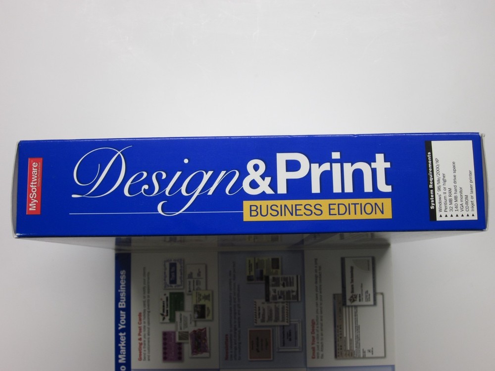 MySoftware Design & Print Business Edition For (Windows 98 ME 2000 XP)