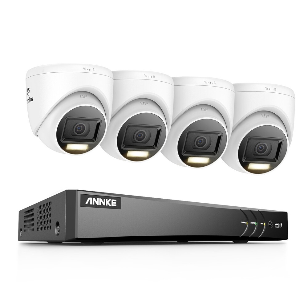 ANNKE 4K Color Night Vision CCTV Security Camera System 8CH DVR Human Detection