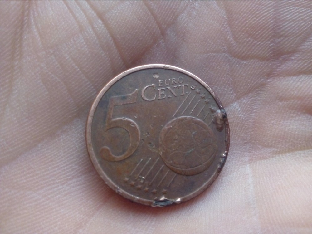 5 cent euro 2007 metal rare mint ERRORS