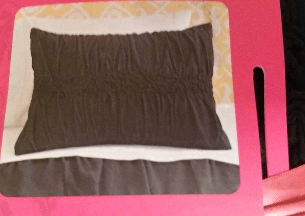 Xhilaration Black Ruched Sham