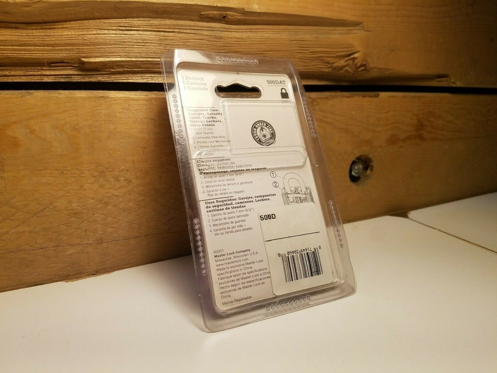 New Master Lock Padlock Laminated Steel w/ Keys