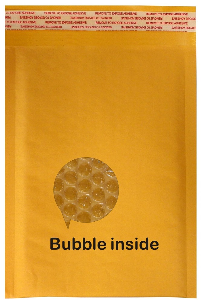 SuperPackage® 100 #000 (Inner: 4 X 7) Kraft Bubble Mailer Padded Envelopes