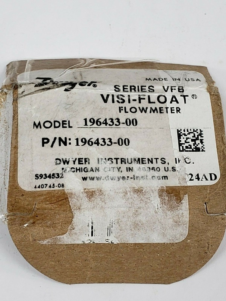Dwyer 196433-00 Series VFB Visi-Float Flowmeter