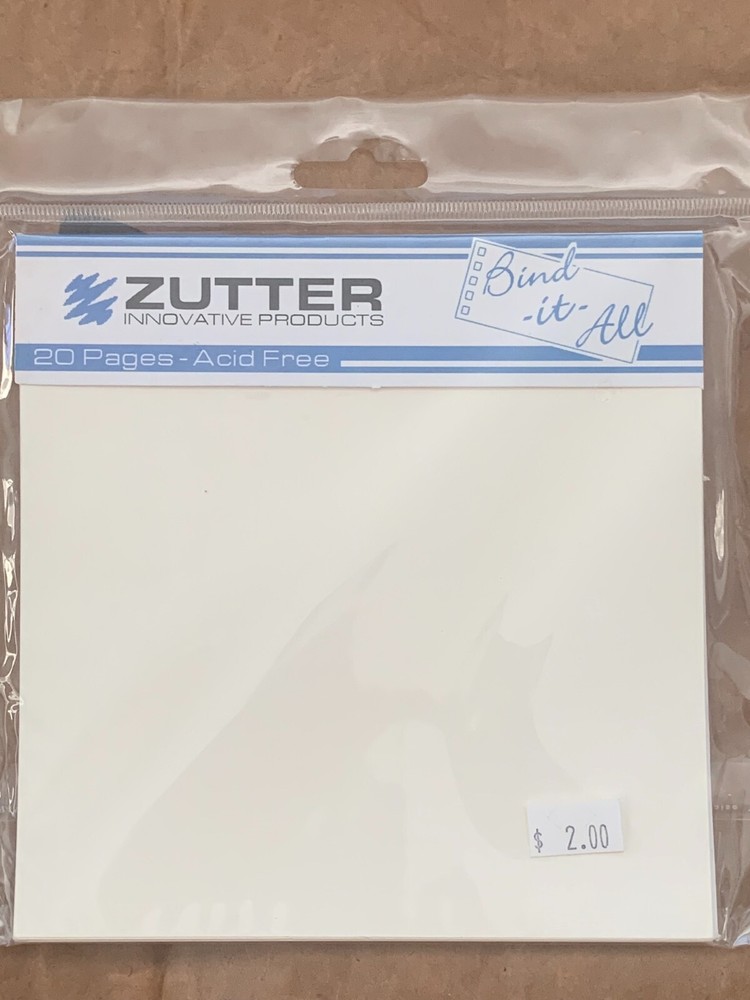 Zutter Innovation Bind It All Covers and Pages