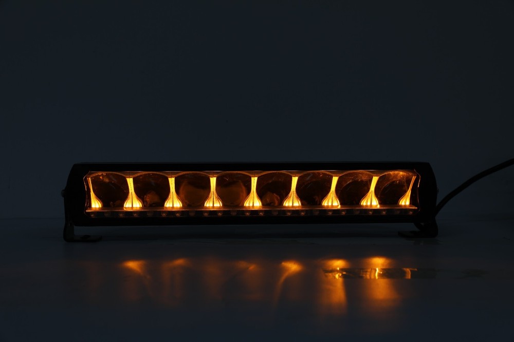 17"' Led Light Bar Position Emergency Warning Hazard Flash Strobe Amber X3