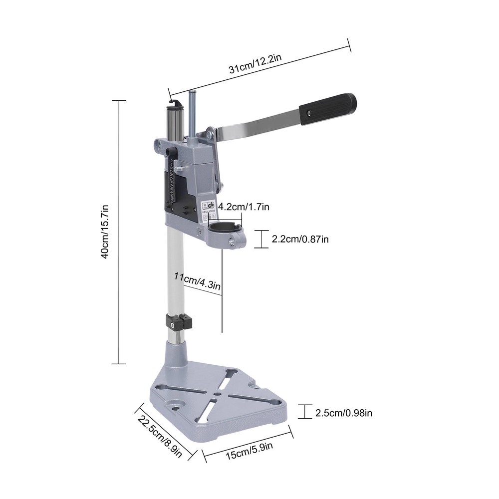Electric Drill Press Stand Benchtop Holder Universal Bench Clamp Support Tool
