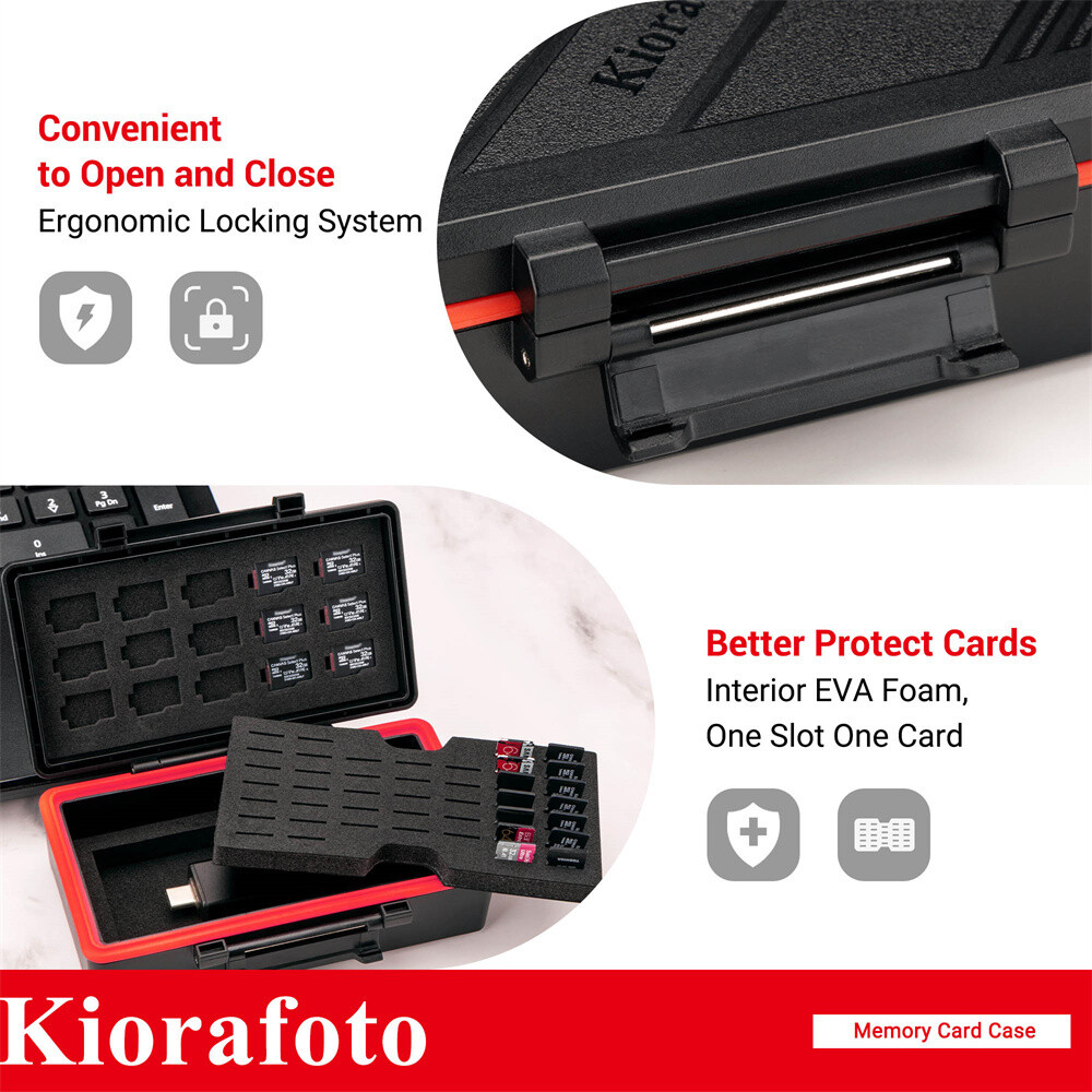 58 Slots Memory Card Case Holder Storage Organizer for Microsd MSD Micro SD TF