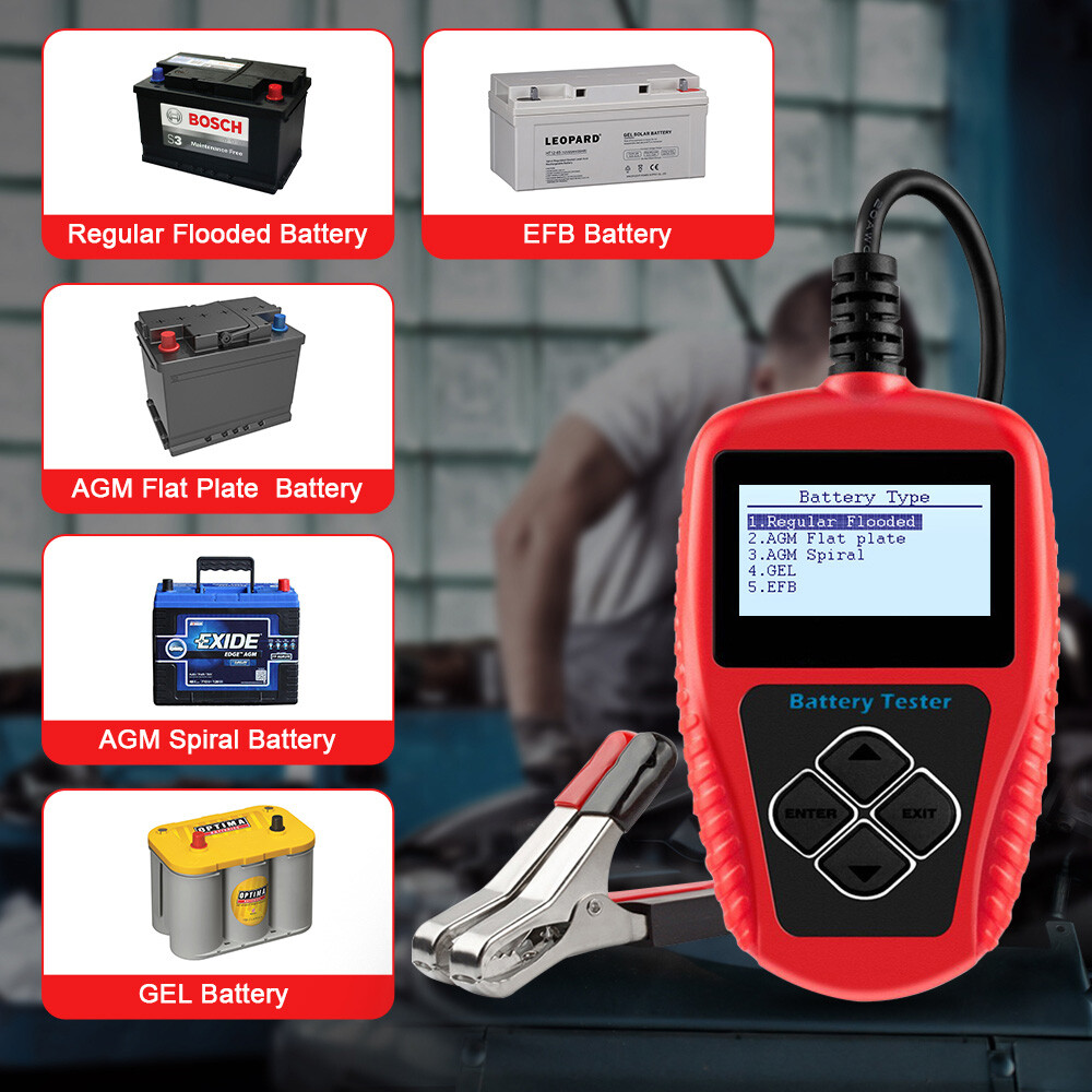 Ancel BA101 Battery Tester Automotive Load Digital Analyzer Bad Cell Test Tools