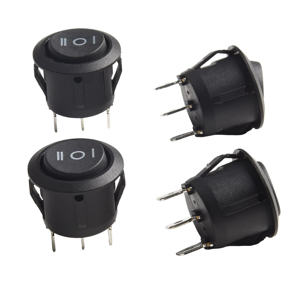 3 Pin Rocker Switch Easy Panel Mount Momentary Rocker Switch Convenient Package