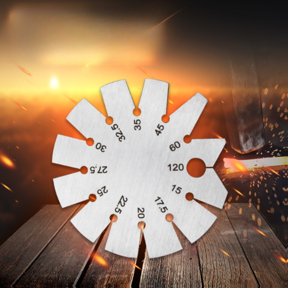 Round Angle Gauge Compact Design for Keychain Mounting