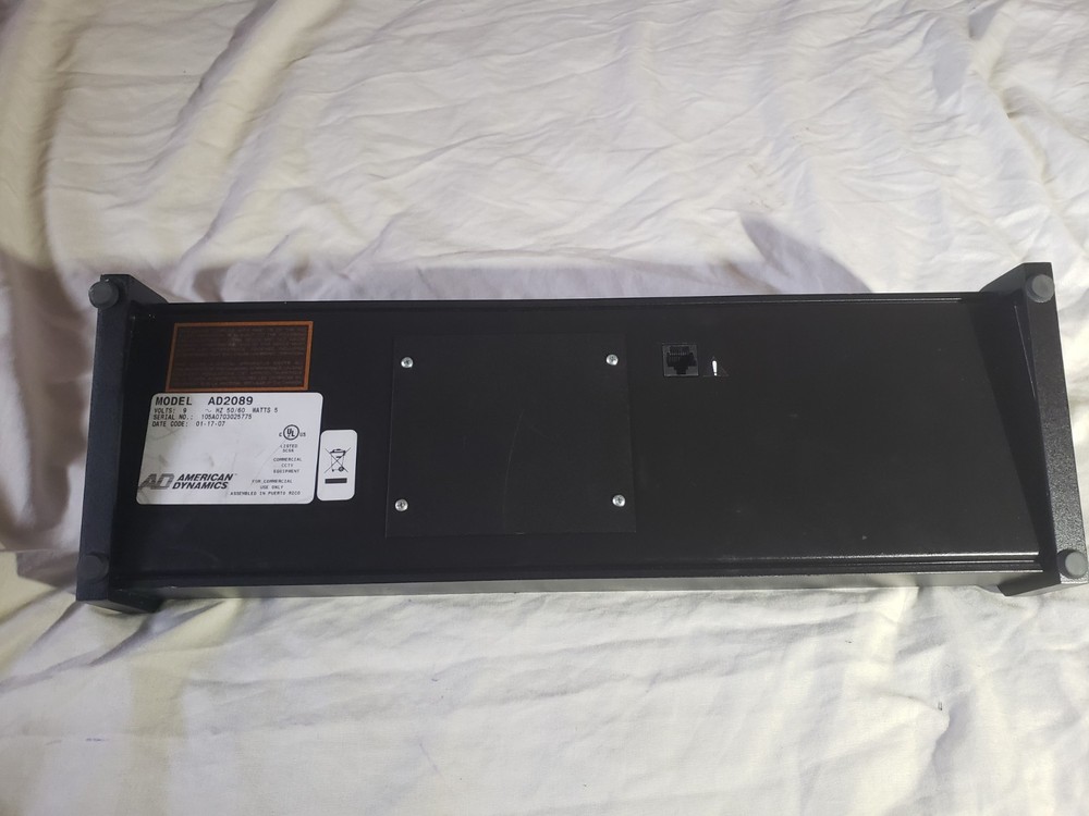 AD AMERICAN DYNAMICS AD2089 CONTROL PANEL