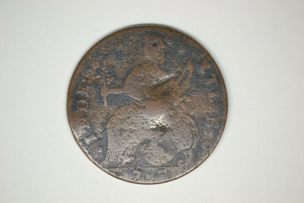 1787 Connecticut Colonial- Draped Bust Left- Reverse Hit- Very Good
