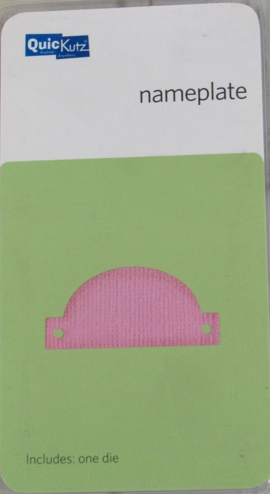 QuicKutz Nameplate 2x2, 1 Cutting Die Set RS-0801