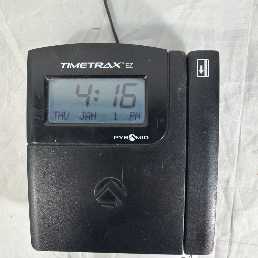 Pyramid TimeTrax EZ Time Clock w/ Power Adapter – JB421