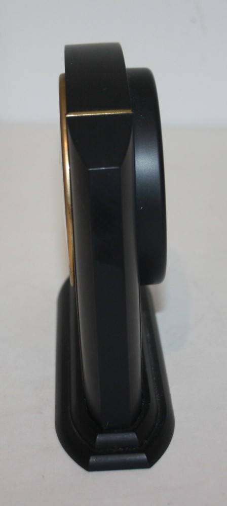 Black and Gold See Through Movement Table Clock Gears