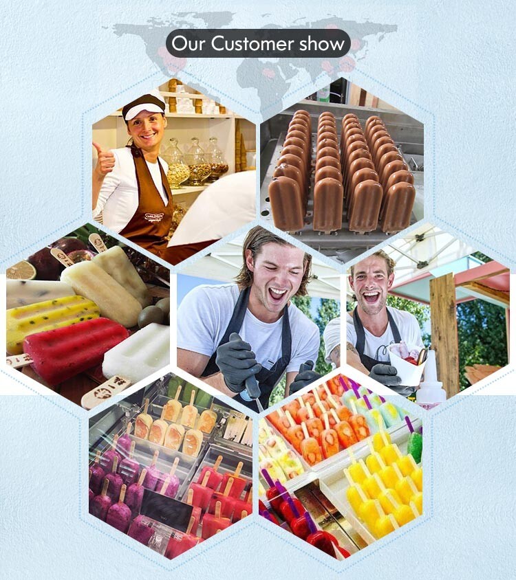 Kolice Commercial Double Mold set ice pop Machine,ice popsicles Making Machine