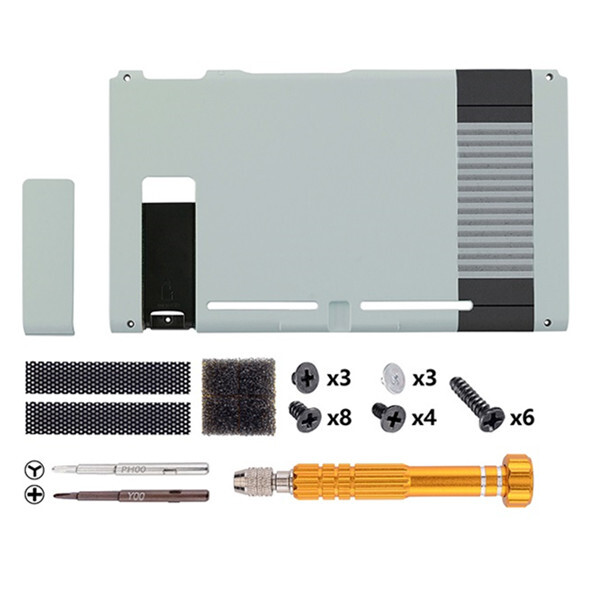 Console Back Plate Replacement Shell Case Classics NES Style for Nintendo Switch