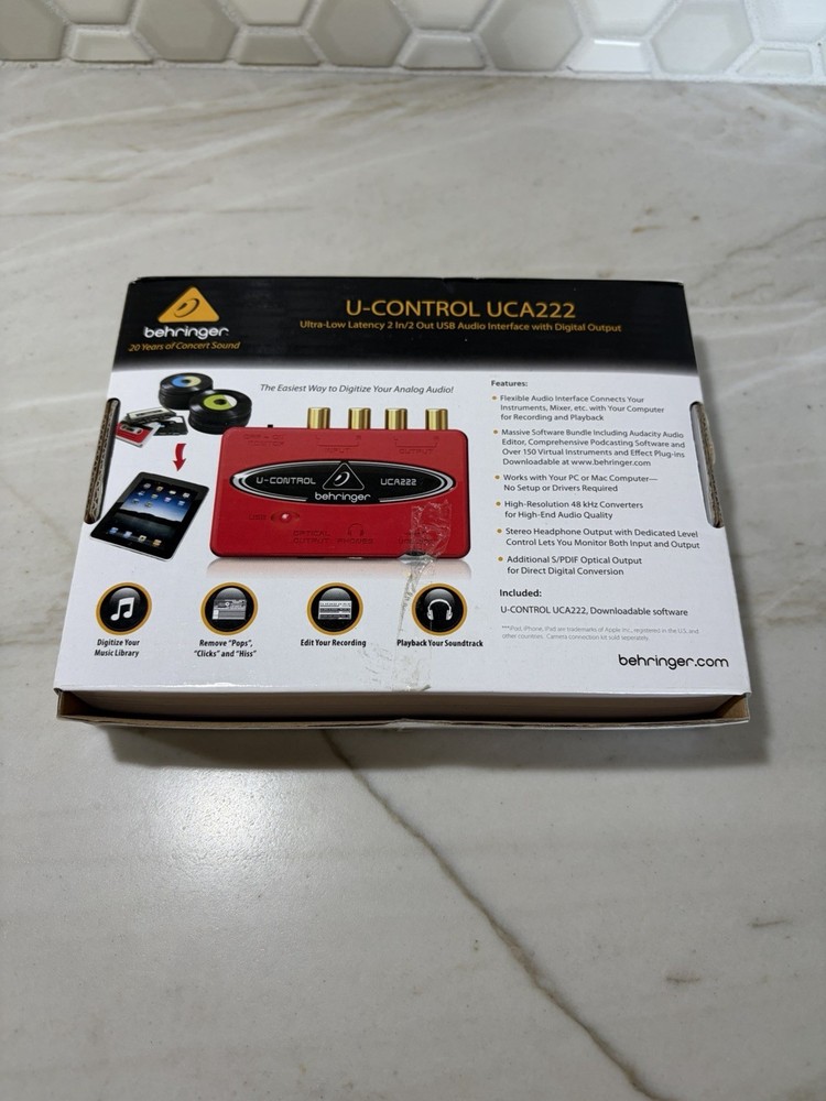 Behringer U-Control UCA222 USB Audio Interface