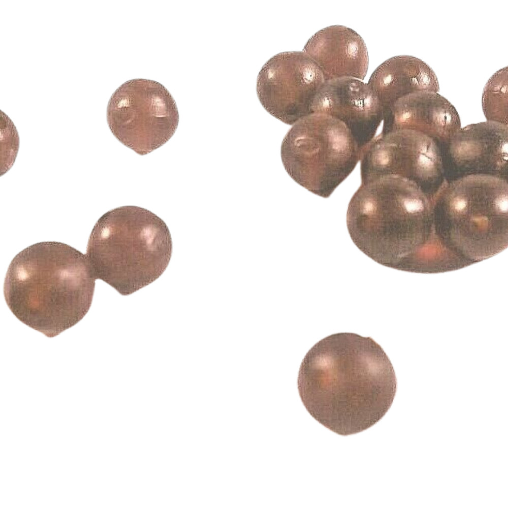 MOD 25 x 5mm BROWN RUBBER BUFFER / SHOCK BEADS IDEAL FOR CHODS