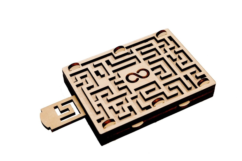Daetilus Hidden Compartment Maze Puzzle Box