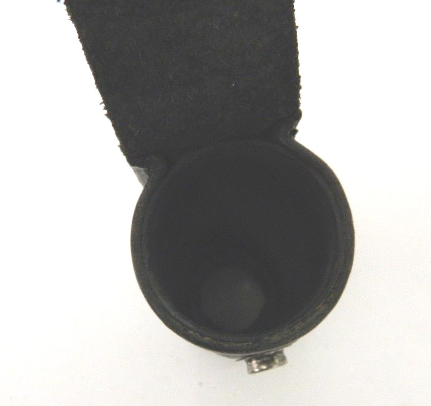 Tex Shoemaker & Son Black Tooled Leather Mace Holder Belt 92A