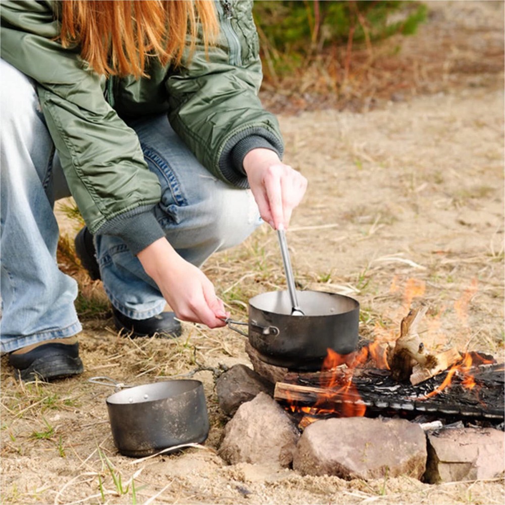 Multifunctional Outdoor Pure Titanium Tableware Spork Spoon And Fork