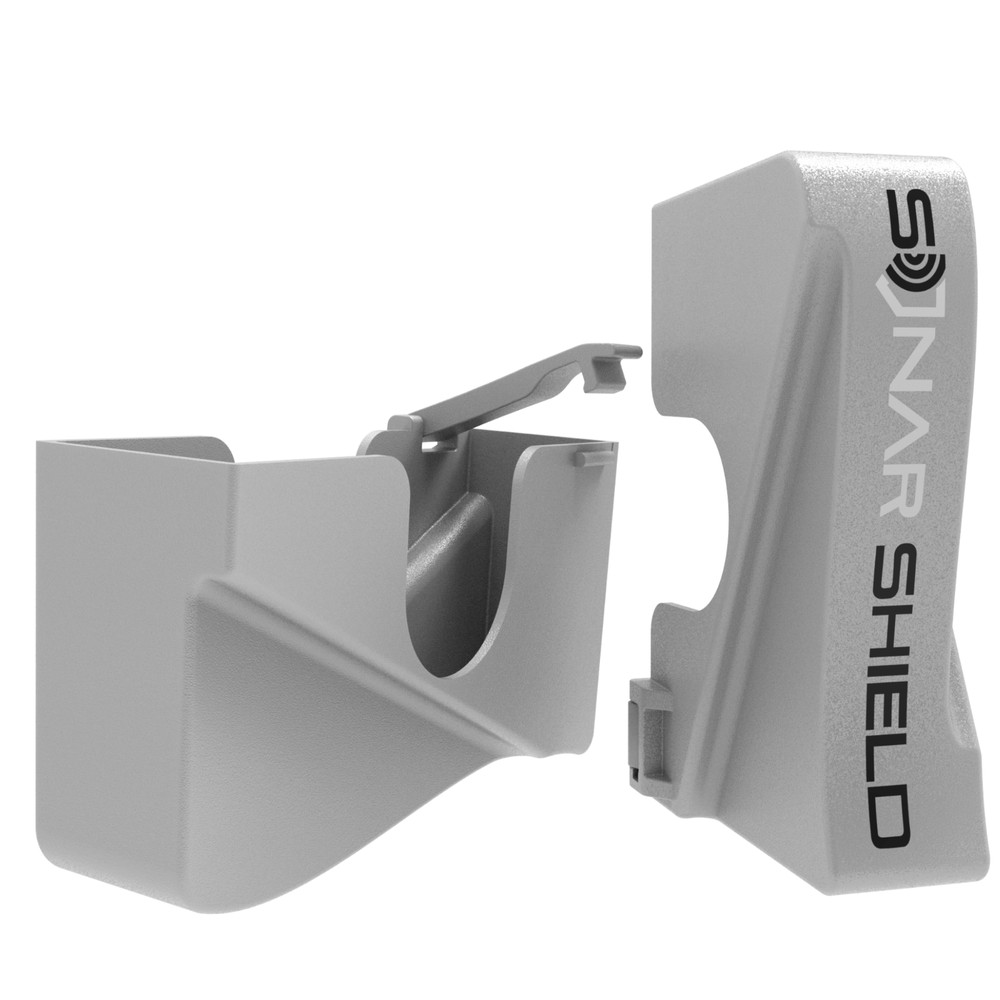 Lowrance Active Target Transducer Cover by Sonar Shield Two (Silver)