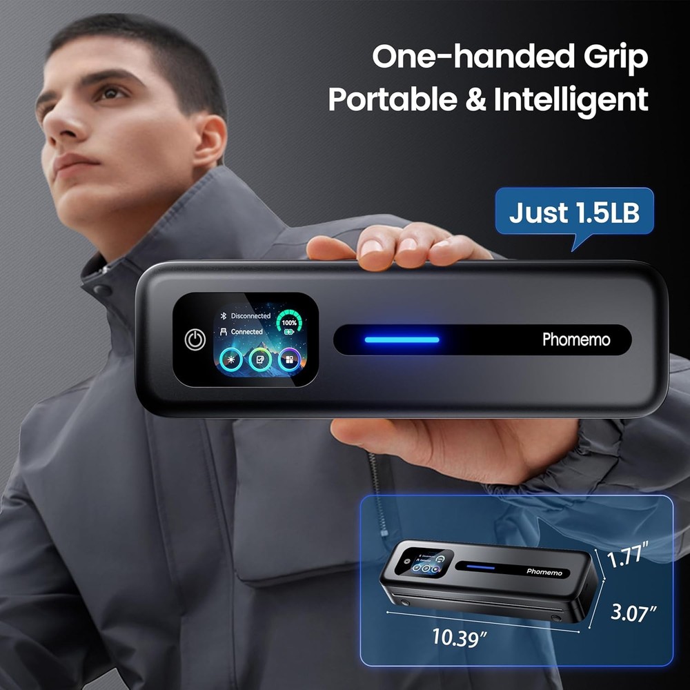 Phomemo M832D Thermal Printer Wireless Touchscreen Printer Support US Letter/ A4