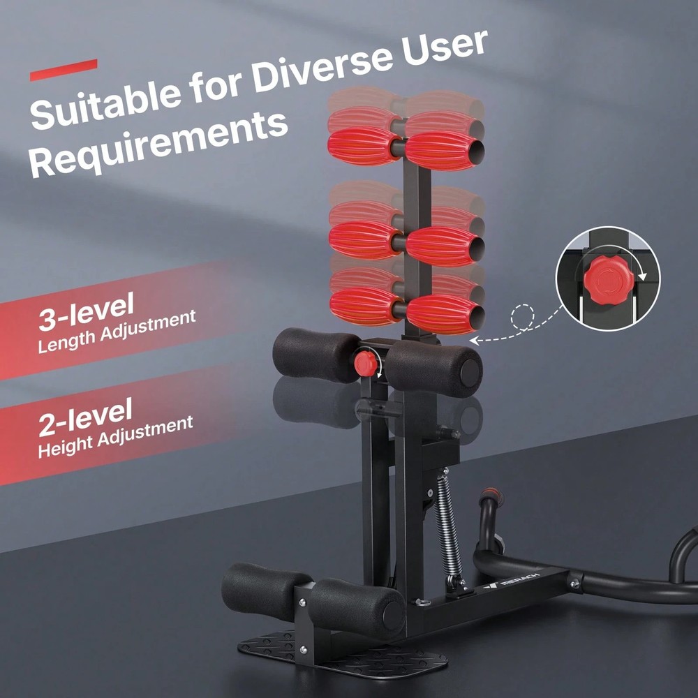 Deep Squat Machine, Adjustable Trainer for Glutes/Core/Legs, Home Gym
