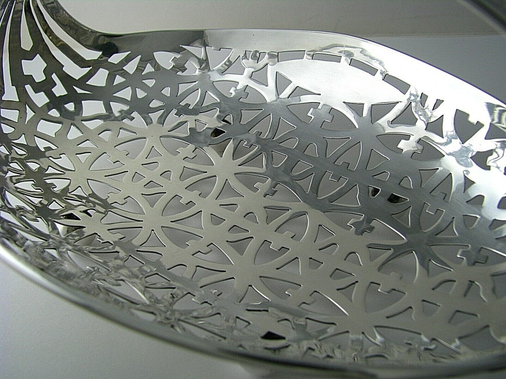 GORHAM STERLING SILVER BASKET CANDY DISH BOWL w/ HANDLE by Gorham c1909 Mono "C"