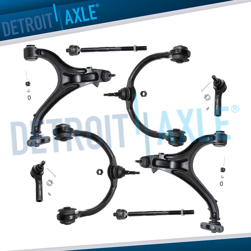 Front Upper Lower Control Arm Tierod for 2005-2010 Jeep Grand Cherokee Commander