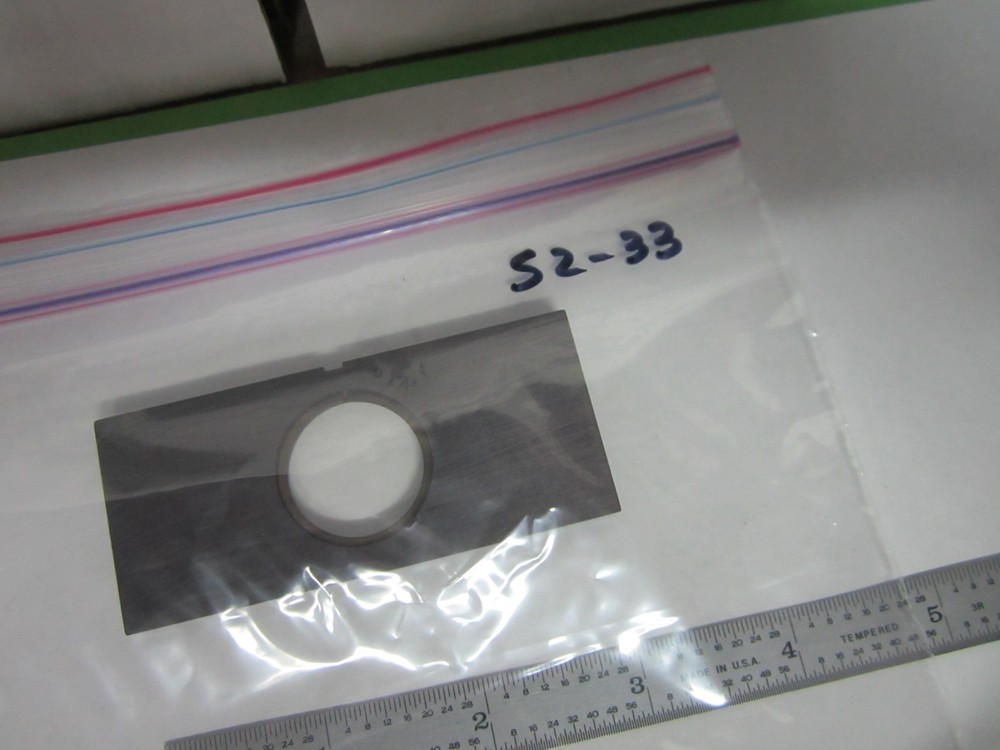 MICROSCOPE PART SLIDE COATED FILTER LEITZ GERMANY OPTICS AS IS BIN#S2-33