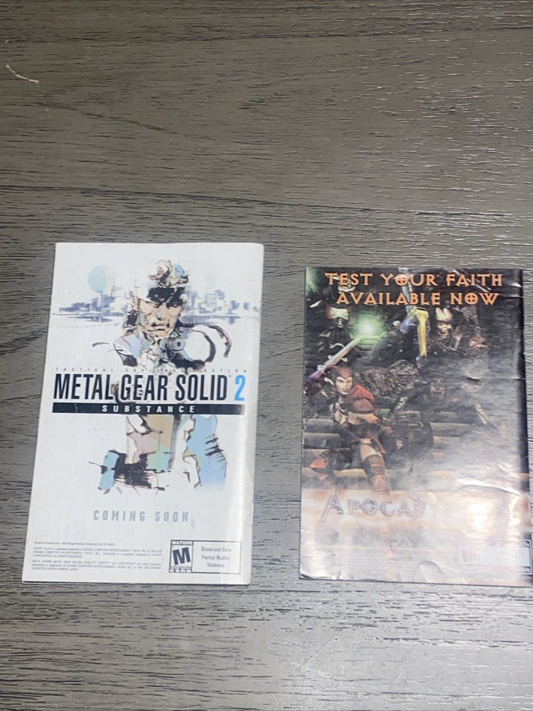 Silent Hill 2&3 Manuals Only PC Personal Computer Manuals