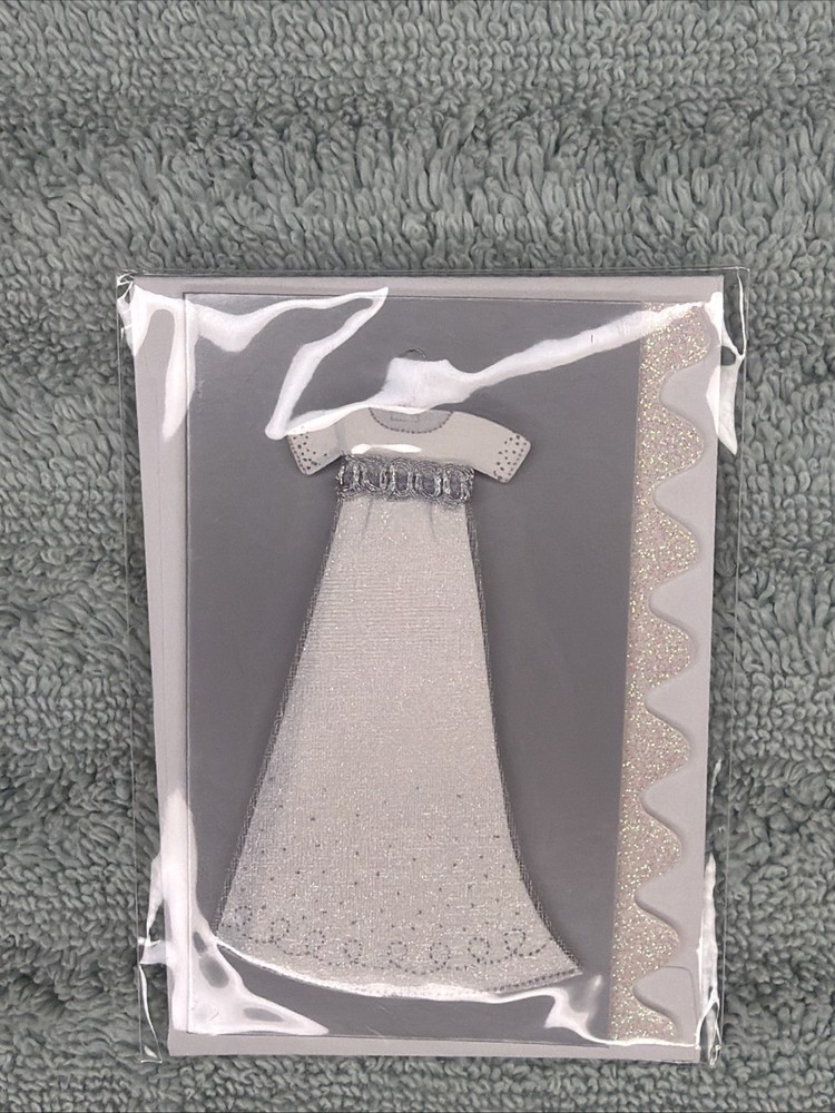 White Dress Miniature Card