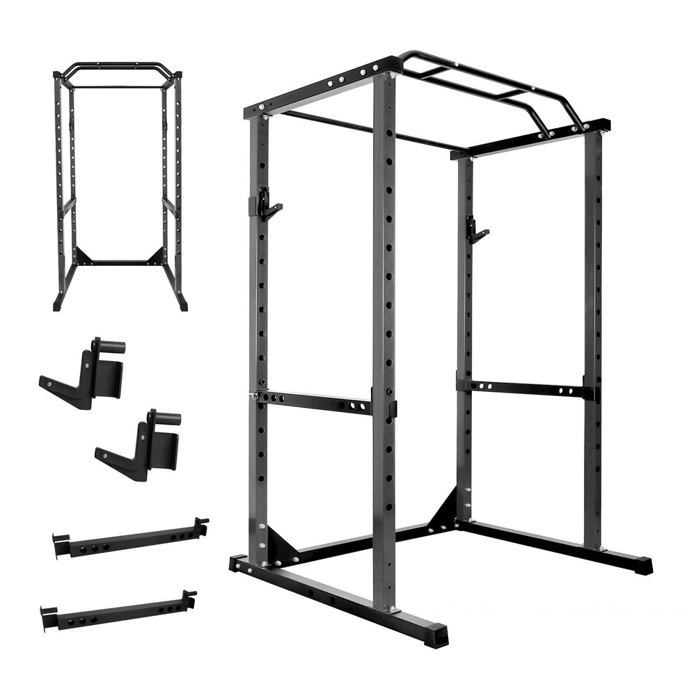 1200LBS Multi-Function Power Rack Squat Cage 1.5"x1.5"  Adjustable for Home Gym