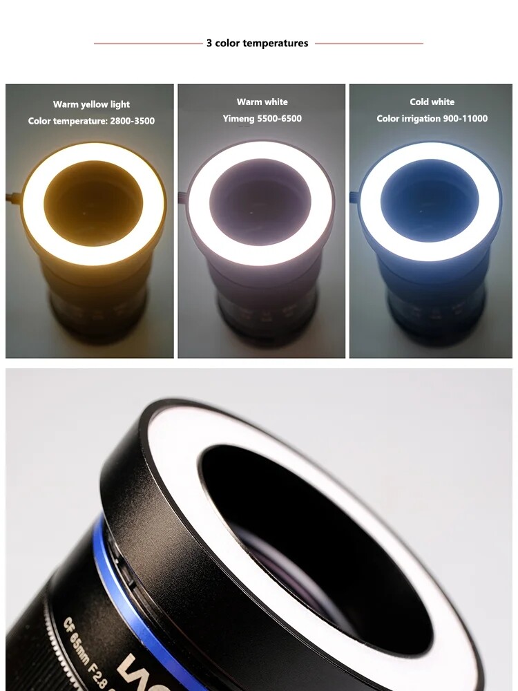 GUAGE Macro Led Ring Light Fill Light USB Video Light Universal for Camera DSLR