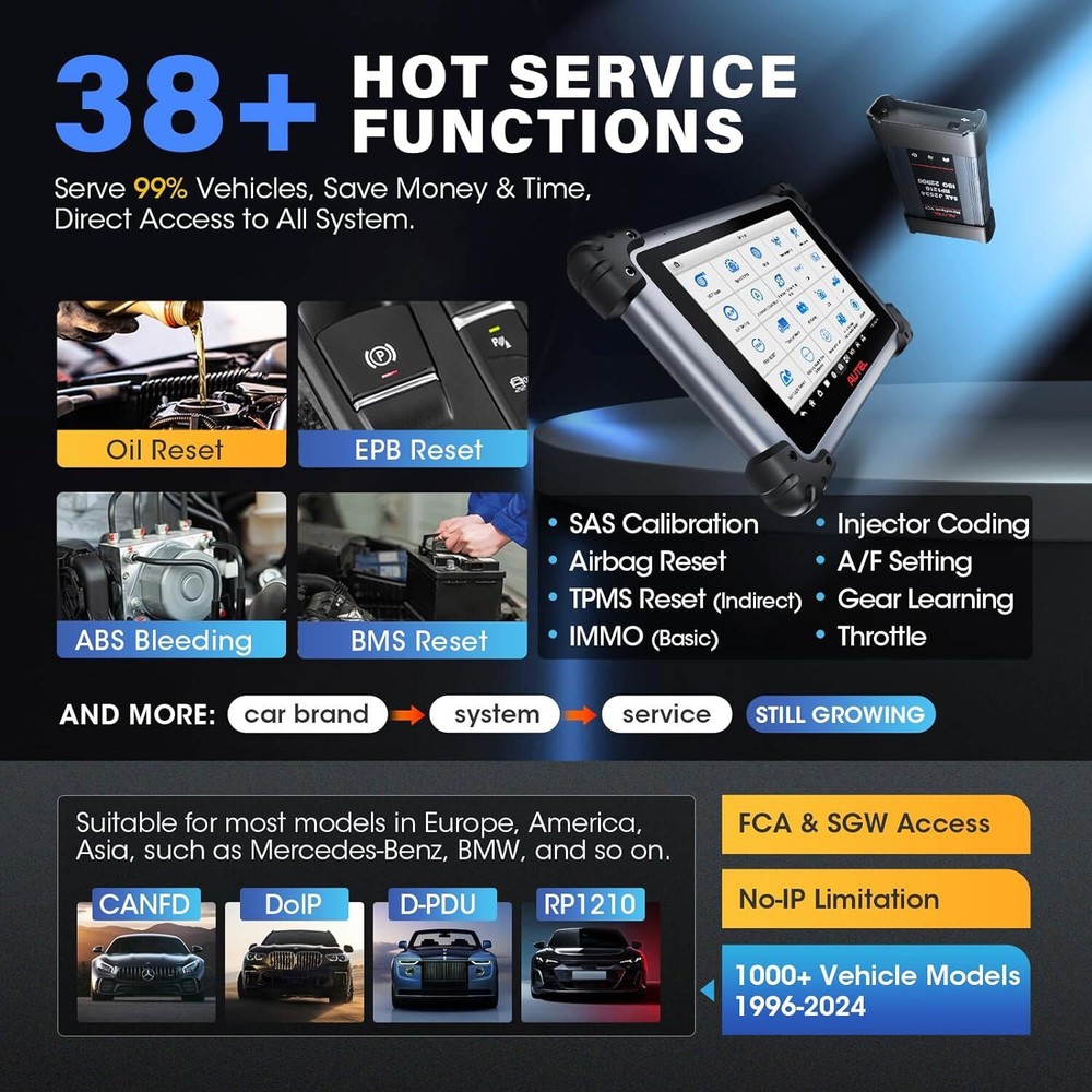 Autel MaxiSys Elite II Pro ULTRA Diagnostic Scanner J2534 Programming Key Coding