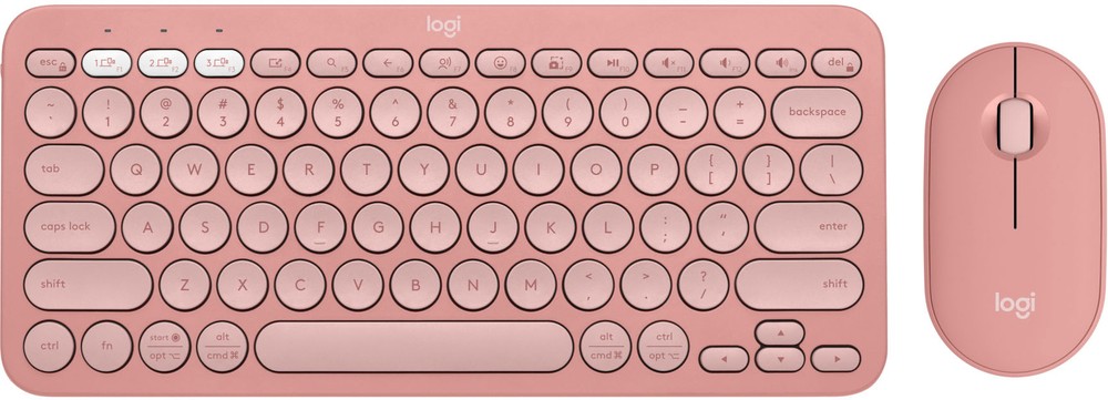 Logitech - Pebble 2 Combo Compact Wireless Scissor Keyboard and Mouse Bundle ...