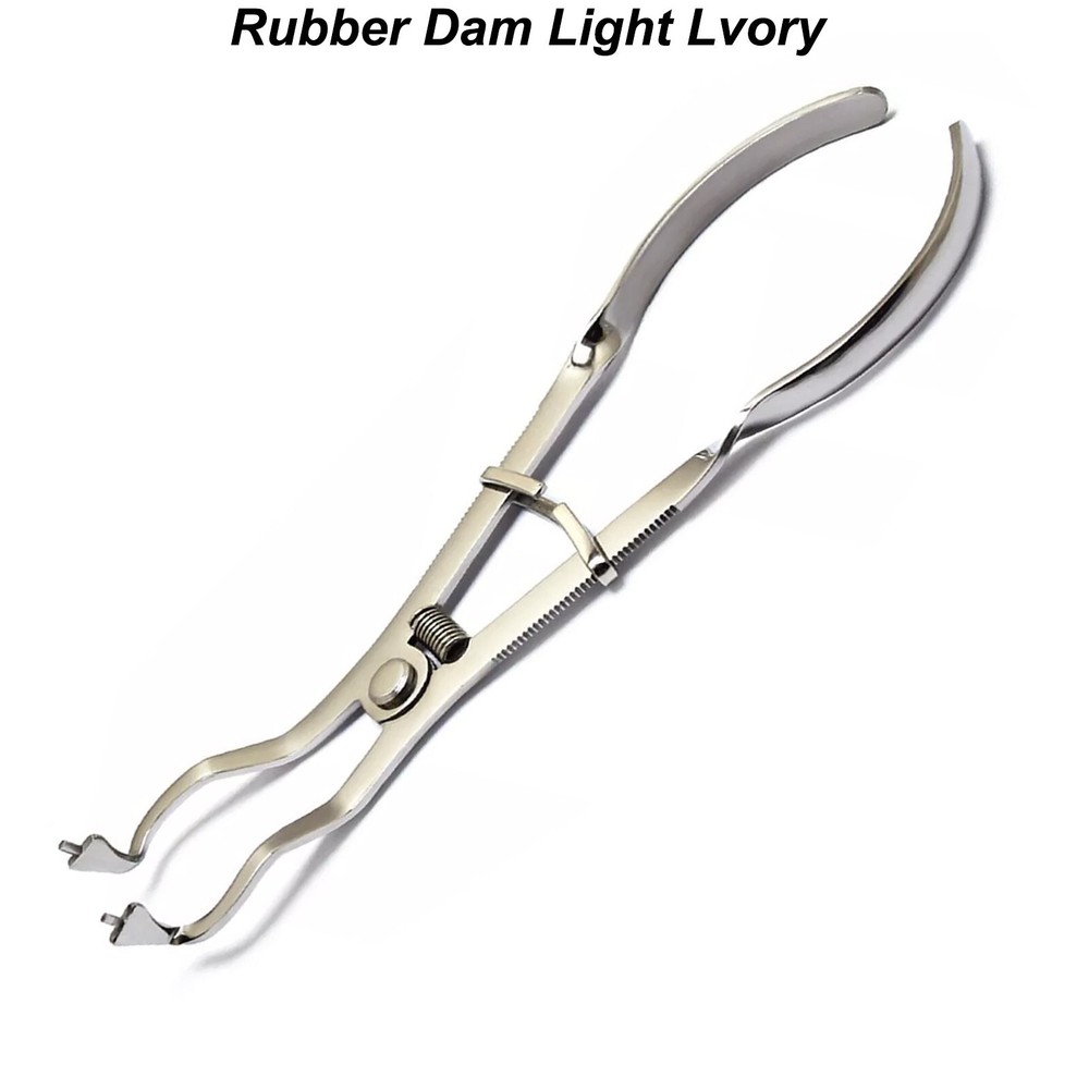 Rubber Dam Light Lvory Clamps Forceps Endodontic Restorative Dental Instruments