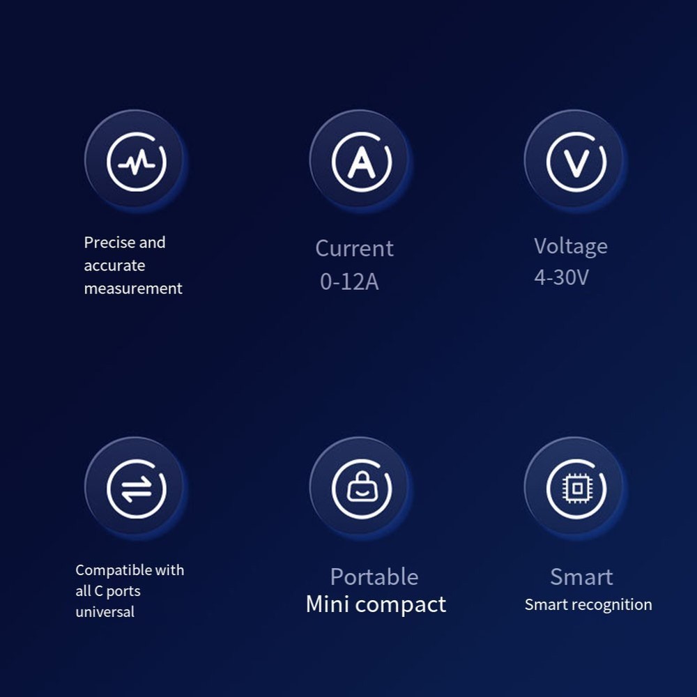 USB Tester Meter with Digital Display for Accurate Charging Measurement