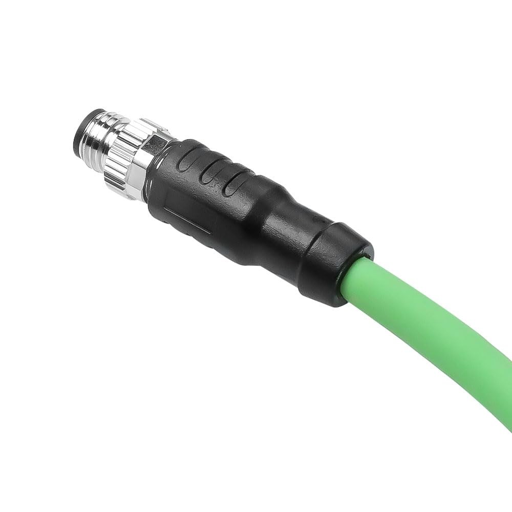 M8 A-Code 4 Pin to RJ45 Ethernet Cable Cat5e HighFlex Shielded for Beckhoff 26ft